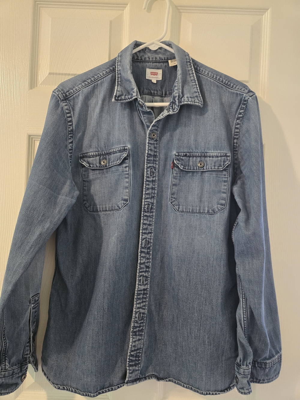 Levi's Light Wash Denim Button-Up Shirt